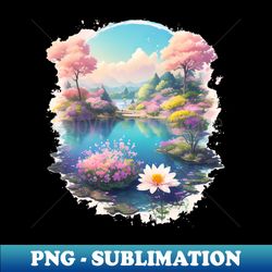 Sunlit Floral Fantasy Photorealistic T-Shirt Art 110 - Instant PNG Sublimation Download - Revolutionize Your Designs