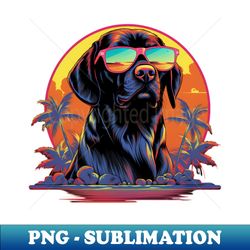 Retro Wave Foxhound Dog Shirt - Artistic Sublimation Digital File - Instantly Transform Your Sublimation Projects