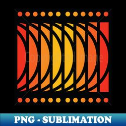 Circlewave - V4 Orange - Geometric Art Dimensions - Doc Labs - High-Quality PNG Sublimation Download - Bold & Eye-catching