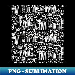 Black and White Abstract - Elegant Sublimation PNG Download - Add a Festive Touch to Every Day