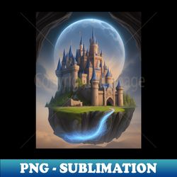 magical castle - Vintage Sublimation PNG Download - Enhance Your Apparel with Stunning Detail