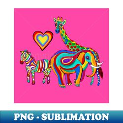 Rainbow Savanna pink - Aesthetic Sublimation Digital File - Vibrant and Eye-Catching Typography