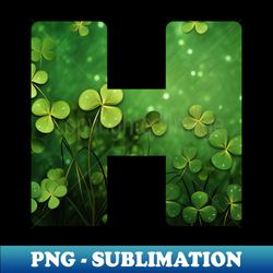 Letter H Uppercase or Capital Design in Earth Element Style - Decorative Sublimation PNG File - Add a Festive Touch to Every Day