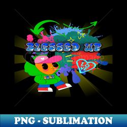 Blessed Up - Christian Faith - Modern Sublimation PNG File - Unleash Your Inner Rebellion