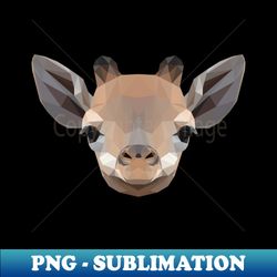 low poly baby giraffe - unique sublimation png download - unleash your creativity