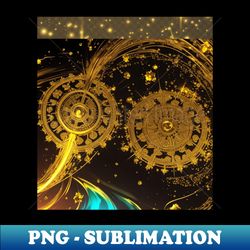 The beauty of gold a design that dazzles - High-Quality PNG Sublimation Download - Unleash Your Creativity