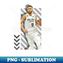 Ben Simmons Paper Poster Version 10 - Vintage Sublimation PNG Download - Fashionable and Fearless