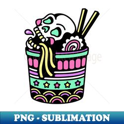 Skull ramen - Instant Sublimation Digital Download - Enhance Your Apparel with Stunning Detail