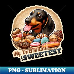 Confectioner Dachshund - Special Edition Sublimation PNG File - Vibrant and Eye-Catching Typography