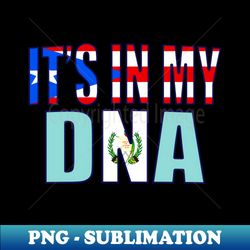 Puerto Rican And Guatemalan DNA Mix Flag Heritage Gift - Premium PNG Sublimation File - Perfect for Sublimation Art