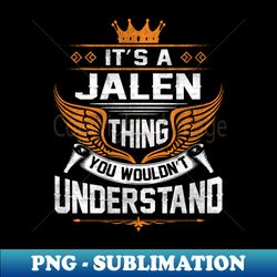 Jalen - Vintage Sublimation PNG Download - Vibrant and Eye-Catching Typography