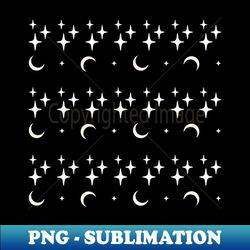 moon and stars black and white pattern celestial - trendy sublimation digital download - instantly transform your sublimation projects