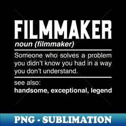 Filmmaker Definition Design - Filmographer Producer Noun - Retro PNG Sublimation Digital Download - Bring Your Designs to Life