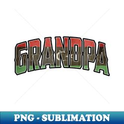 Grandpa Libyan Vintage Heritage DNA Flag - Modern Sublimation PNG File - Create with Confidence