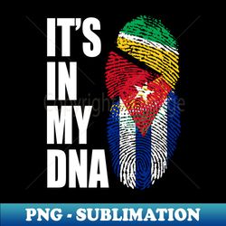 Guyanese And Cuban Mix Heritage DNA Flag - Instant PNG Sublimation Download - Instantly Transform Your Sublimation Projects
