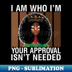 Afro Black Queen Lady - African American Ladies Black Women - Special Edition Sublimation PNG File - Transform Your Sublimation Creations