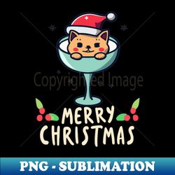Cute Christmas Cocktail Winter Holiday - PNG Transparent Digital Download File for Sublimation - Unlock Vibrant Sublimation Designs