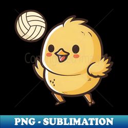 volleyball easter shirt  chick playing volleyball - exclusive png sublimation download - unleash your inner rebellion