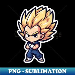 Furious Ascension Super Saiyan 2 Vegetas Wrath - Sublimation-Ready PNG File - Revolutionize Your Designs