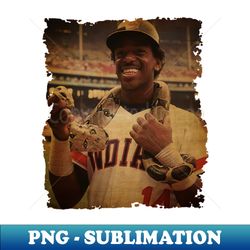 julio franco in cleveland guardians old photo vintage - trendy sublimation digital download - perfect for personalization