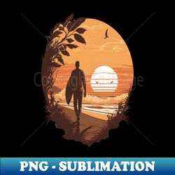 Retro Sun Summer Surfer Vacation Surfing - Vintage Sublimation PNG Download - Perfect for Creative Projects