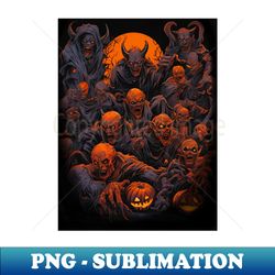 Halloween Monsters - High-Resolution PNG Sublimation File - Perfect for Personalization