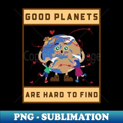 Good Planets Are Hard To Find - Modern Sublimation PNG File - Fashionable and Fearless