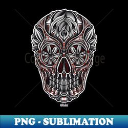 Sugar Skully 12 - PNG Sublimation Digital Download - Transform Your Sublimation Creations