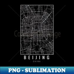 Beijing China Minimalist Map - Sublimation-Ready PNG File - Spice Up Your Sublimation Projects