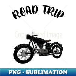 Road trip Bike design  totes phone cases mugs masks hoodies notebooks stickers pins - High-Quality PNG Sublimation Download - Unleash Your Inner Rebellion