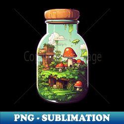 World in a Jar - Creative Sublimation PNG Download - Perfect for Personalization
