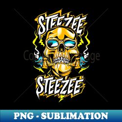 steezee skull design art airbrush - instant png sublimation download - revolutionize your designs
