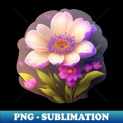 whimsical underwater galaxy flower sticker on white background 81 - high-quality png sublimation download - instantly transform your sublimation projects