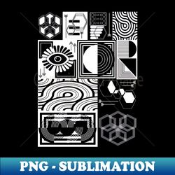 black and white pattern - instant sublimation digital download - enhance your apparel with stunning detail