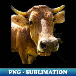 Funny Cow Face - Exclusive PNG Sublimation Download - Add a Festive Touch to Every Day