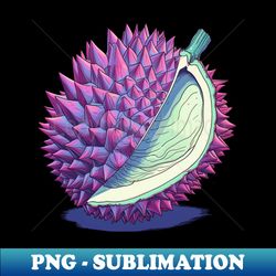 Retro Durian - Modern Sublimation PNG File - Create with Confidence