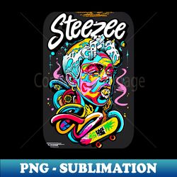 steezee face airbrush art design - png transparent digital download file for sublimation - boost your success with this inspirational png download