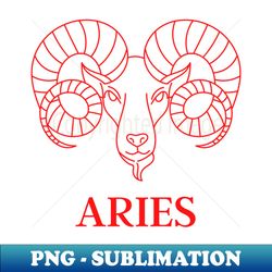 ARIES - Retro PNG Sublimation Digital Download - Unlock Vibrant Sublimation Designs