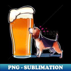 Beer  Beagle  Beergle - Special Edition Sublimation PNG File - Stunning Sublimation Graphics