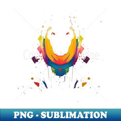 Abstract and Colorful Face - Exclusive PNG Sublimation Download - Enhance Your Apparel with Stunning Detail
