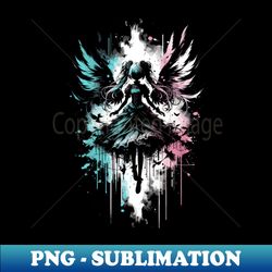 Fallen Angel - Anime Style - Retro PNG Sublimation Digital Download - Perfect for Personalization