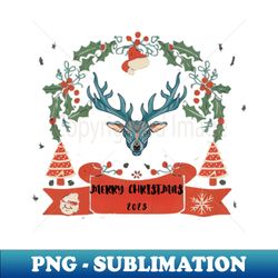 Merry Christmas reindeer 2023 - Special Edition Sublimation PNG File - Defying the Norms