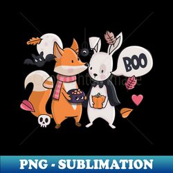 Woodland Halloween - Vintage Sublimation PNG Download - Perfect for Sublimation Art