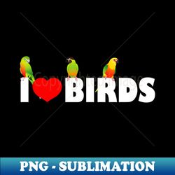 I Love Birds Parrot Gift - Premium Sublimation Digital Download - Unleash Your Creativity