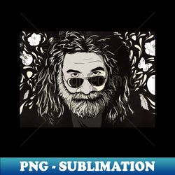 The Legend Of Jerry Garcia - PNG Transparent Digital Download File for Sublimation - Unlock Vibrant Sublimation Designs