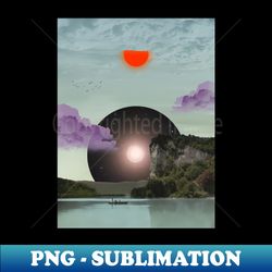 Castle Rock - SurrealCollage Art - Stylish Sublimation Digital Download - Instantly Transform Your Sublimation Projects