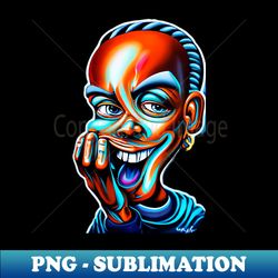 big head dude art design airbrush - trendy sublimation digital download - perfect for sublimation mastery