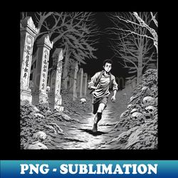 Graveyard Manga design v2 - Signature Sublimation PNG File - Stunning Sublimation Graphics