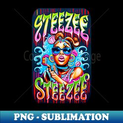 steezee girl airbrush art design 2024 - modern sublimation png file - spice up your sublimation projects