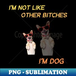 Iam not like other bitches iam dog - Modern Sublimation PNG File - Vibrant and Eye-Catching Typography